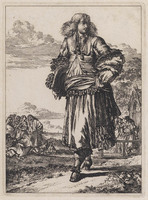 KG 06752
<br/>
Figures à la mode: staande man met rustend gezelschap
<br/>
<em>Hooghe, Romeyn de (1645-1708)</em>
